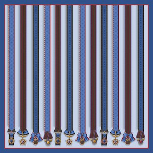 Valor Stripes Blue 90cm