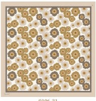 Pressed Flowers Beige 90cm