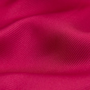 Magenta 90cm Ribbed Silk Scarf