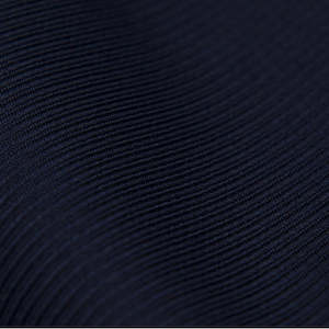 Junior Navy 90cm Ribbed  Silk Scarf