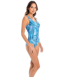 Swim Wear: Togs Delray Surplice - Blue