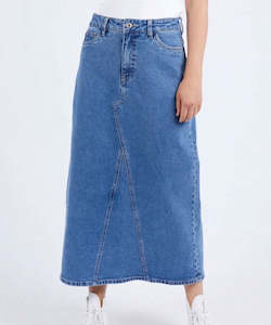 Elm Zoe Midi Denim Skirt