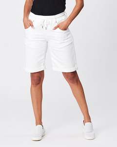 Classified Sorrento Drill Knit Short - White