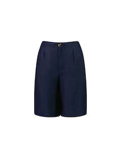 Floaty Linen Shorts - Navy