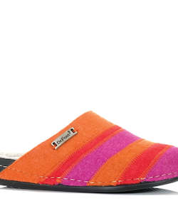 Slippers: Hannah Felt Wool Dr Feet Slipper Fuxia Multi