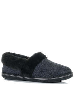 Skechers Cozy Campfire Bright Blossom Slippers - Black/Black