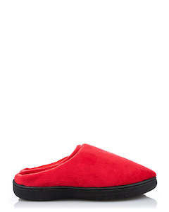 Retts Ladies Plain Half Slipper Red