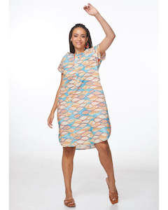 Z & P Tropical Waves Straight Dress - 5532 - Tropical Waters