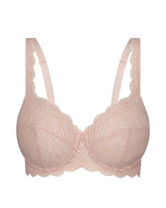 Triumph Essential Lace Balconette Bra No Padding  - Nude Pink