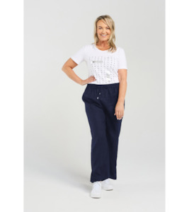 Straight leg linen pant - Labels-Blackstone : Gaby's Warkworth - BLACKSTONE H24