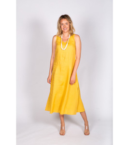 Midi linen dress - Labels-Naturals by O & J : Gaby's Warkworth - NATURALS BY…