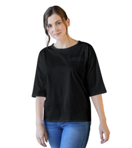 Tab pocket top - Labels-White on Black : Gaby's Warkworth - WHITE ON BLACK H23