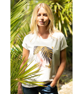 Abstract palms tee - Brakeburn is designed in the United Kingdom and uses mainly…