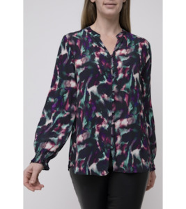 Button front print blouse - Labels-Ping Pong : Gaby's Warkworth - PING PONG C23