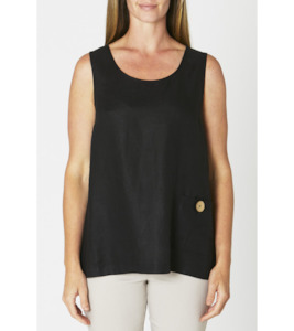 Sleeveless linen top - Labels-Ping Pong : Gaby's Warkworth - PING PONG H22