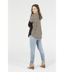 Stripe back curve hem jumper - Labels-Bridge & Lord : Gaby's Warkworth - BRI…