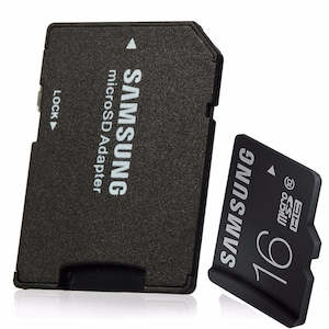 Samsung 16GB Class 10 MicroSD Memory Card with TF/SD Card Adapter