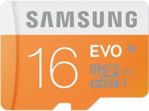 16GB Samsung EVO Class 10 TF/MicroSD UHS-I Memory Card 48MB/s Transfer Speed