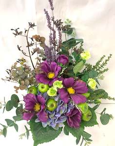 Purple and Green Dried Arrangement