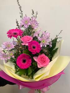 Florist: Pink Hand Tied Bouquet