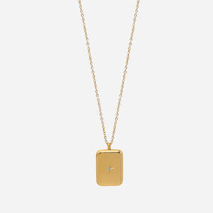 Baguette Pendant Necklace