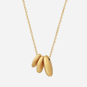 Triple Bean Pendant Necklace