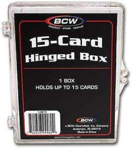 Game: BCW 15-Card Hinged Box