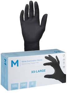 Black Nitrile Glove XX Large Box 100