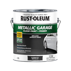 Rust-Oleum Concrete and Garage Floor Paint Metallic Gunmetal 3.78L