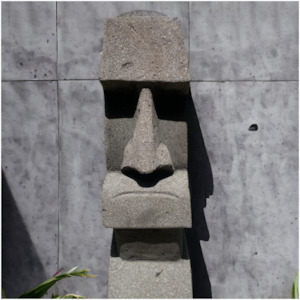 Easter Island Lava Stone Statue (2501)