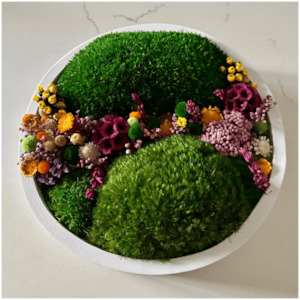 Round Moss Wall Art – Rio