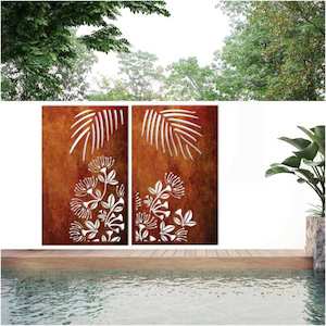 Corten Steel Panel – Pohutukawa Set