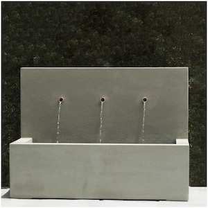 Weathered Zinc Three Spout Fountain