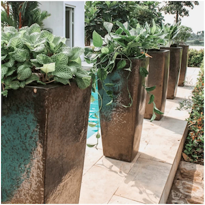 Décor Ceramics – Tall Wedge Planter