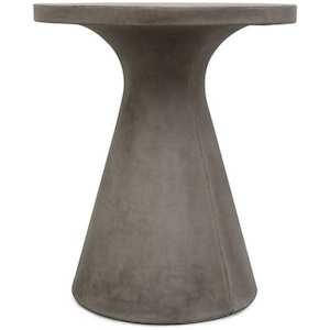 Corfu Concrete Pedestal Dining Table – Grey