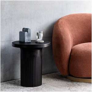 Roma Concrete Side Table – Black