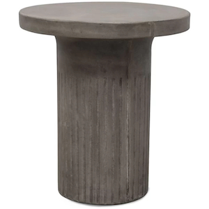 Roma Concrete Side Table – Grey