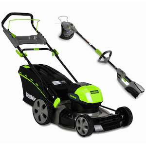 LawnMaster 40V 18" Lawnmower & Line Trimmer Kit