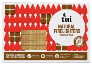 Tui Wood & Wax FireLighters 32 Pack