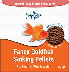 Fancy Goldfish Sinking Pellets with insect meal