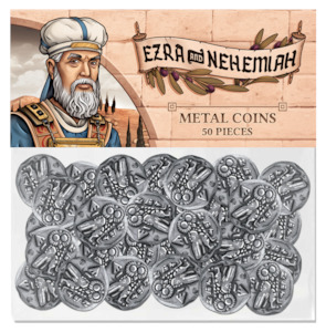 Ezra and Nehemiah Metal Coins - Garphill Games