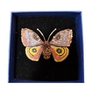 Eye Oh Moth brooch