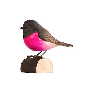 pink robin bird