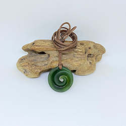 Small Kawakawa Spiral Koru Pendant