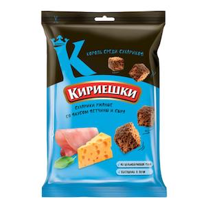 Products: Кириешки», сухарики со вкусом ветчины и сыра, 40г