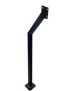 Single Black Gooseneck Aluminium Pedestal / Post