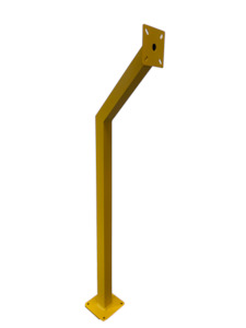 Single Yellow Gooseneck Aluminium Pedestal / Post