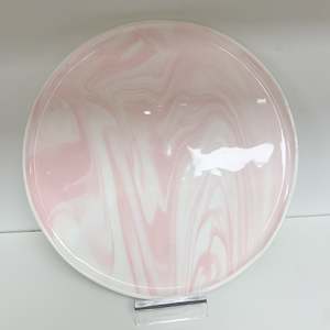 Pink Marbled Porcelain Platter