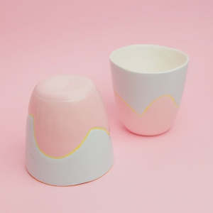 Homewares: Blue and Pink Tumbler