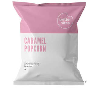 Homewares: BETTER BITES CARAMEL POPCORN 30G - PINK